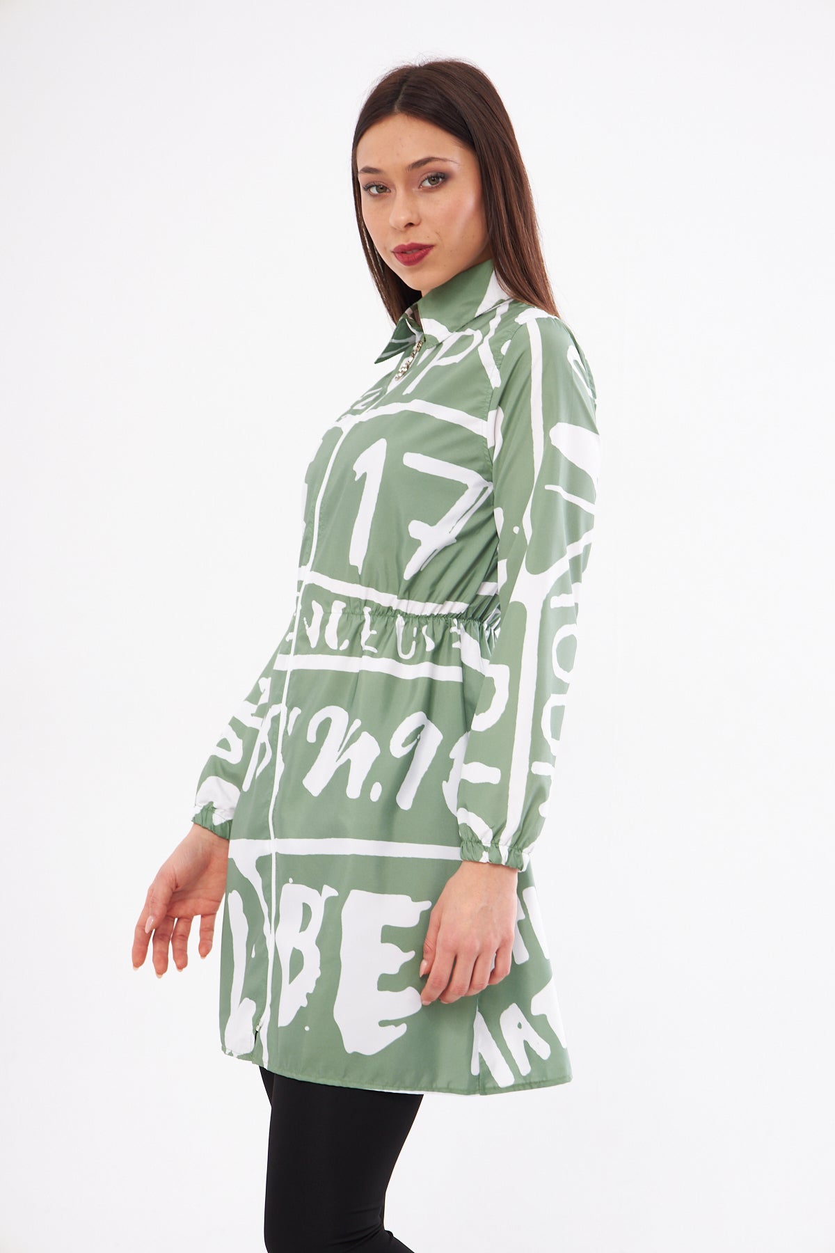2-teiliger Hijab-Badeanzug in Touch Green