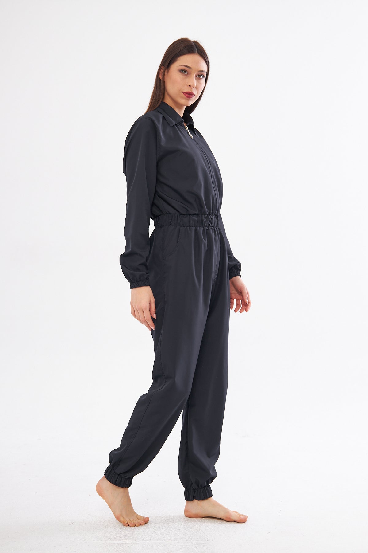 By Suu Sever Navy Blue Jumpsuit Hijab Swimsuit