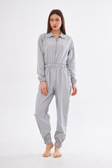 By Suu Sever Gray Jumpsuit Hijab Swimsuit