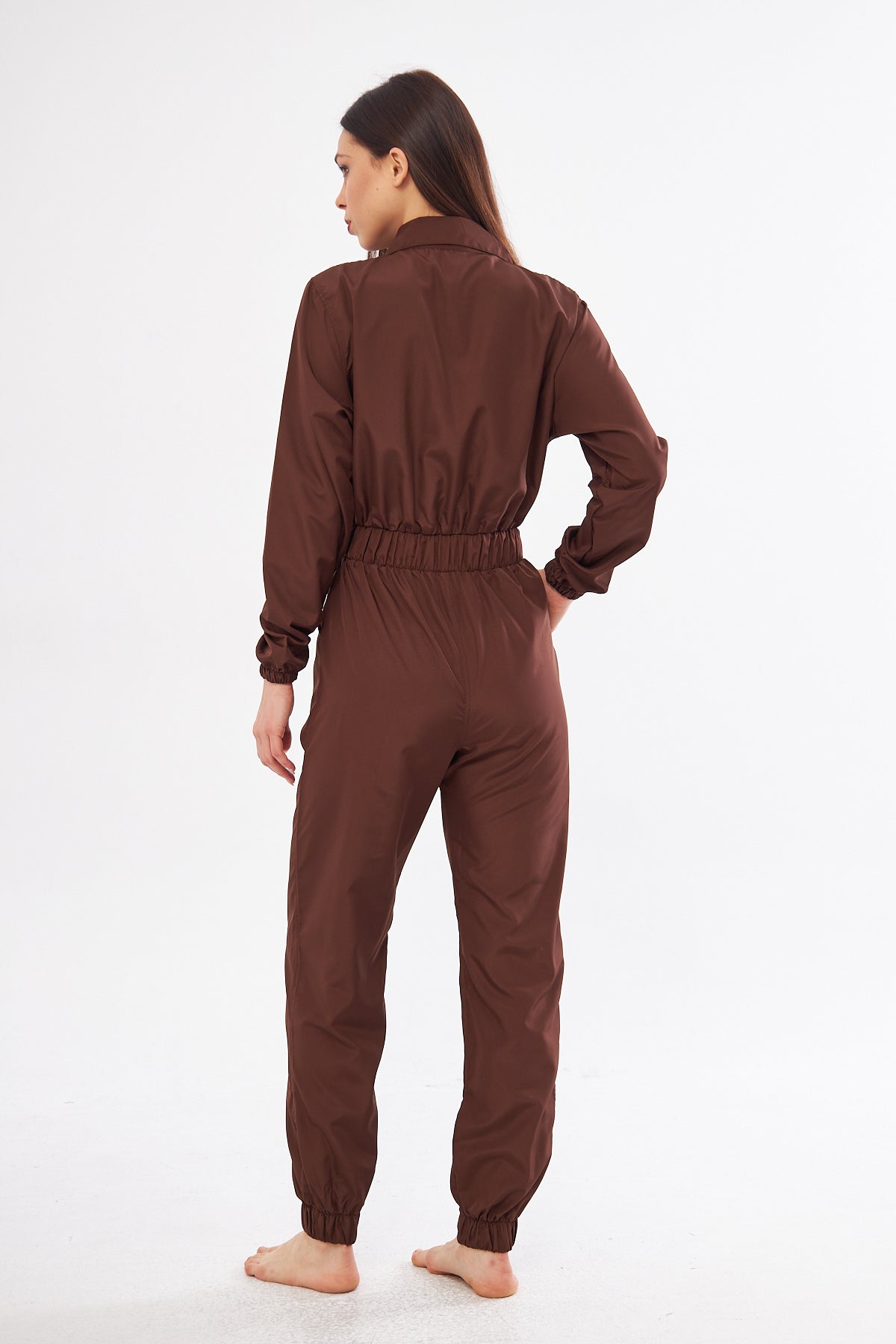 By Suu Sever Brown Jumpsuit Hijab Swimsuit