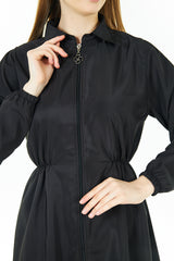 بدلة سباحة سوداء مكونة من قطعتين للحجاب
