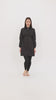 Schwarzer einteiliger Hijab-Badeanzug