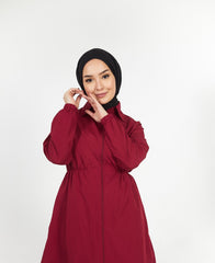 Par Suu Sever Haut de maillot de bain hijab rouge bordeaux